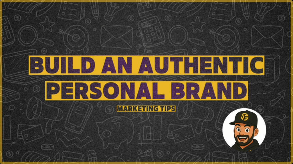 Illustration showing how to build an authentic personal brand through authenticity, consistency, and connection