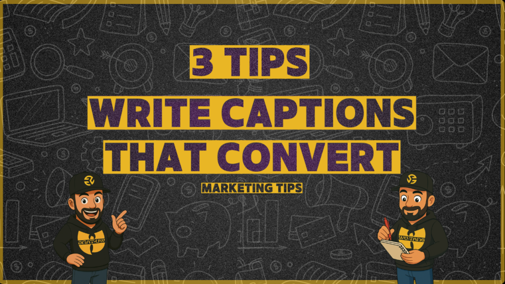 Write captions that convert using strong hooks, actionable insights, and clear calls to action