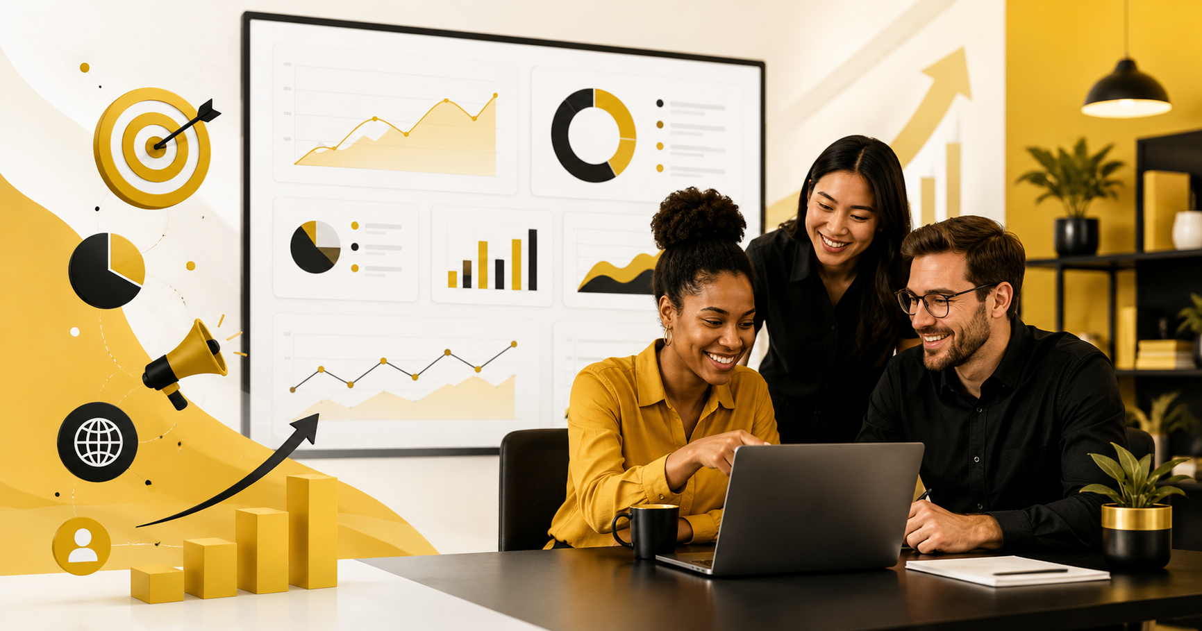Marketing tracking for small businesses with analytics dashboards leads conversions and campaign performance